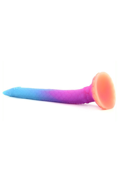 Unicorny Leuchtender Anal-Dildo in Mischfarben 47 cm - Drachen-Dildo 2