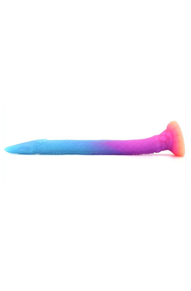 Unicorny Leuchtender Anal-Dildo in Mischfarben 47 cm - Drachen-Dildo 4