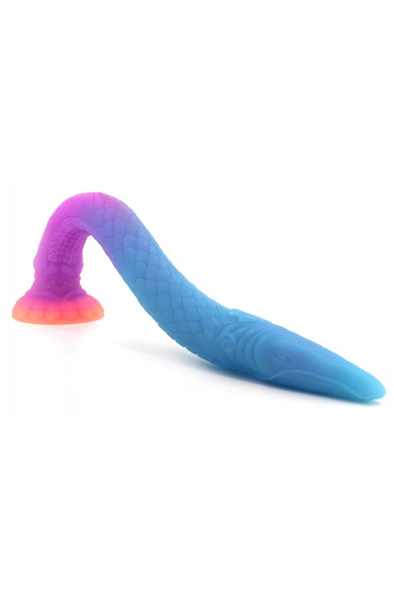 Unicorny Leuchtender Anal-Dildo in Mischfarben 47 cm - Drachen-Dildo 5