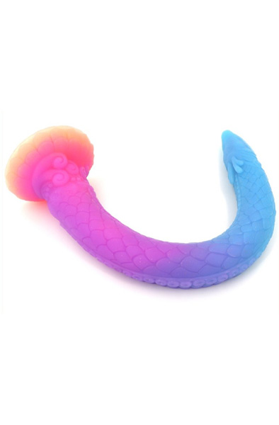 Unicorny Leuchtender Anal-Dildo in Mischfarben 47 cm - Drachen-Dildo 6