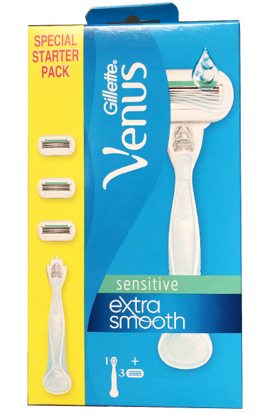 Venus Extra Smooth Sensitive Razor + 3 Blades - Venus Rasierer 2