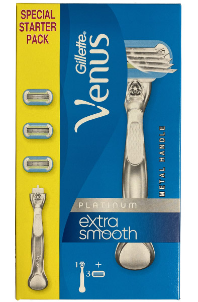 Venus Platinum Extra Smooth Razor + 3 Blades - Venus Rasierer 2