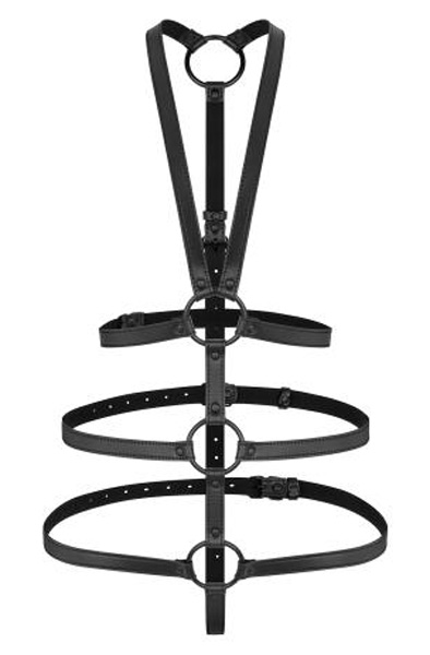 Vera Bondage-Geschirr Schwarz - Bondage-Set 3