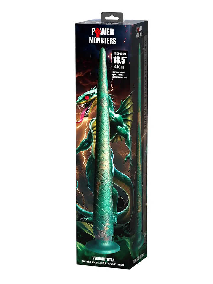 Verdant Titan Rippled Monster Silicone Dildo 47 cm - Extra langer Anal-Dildo 3 [full]