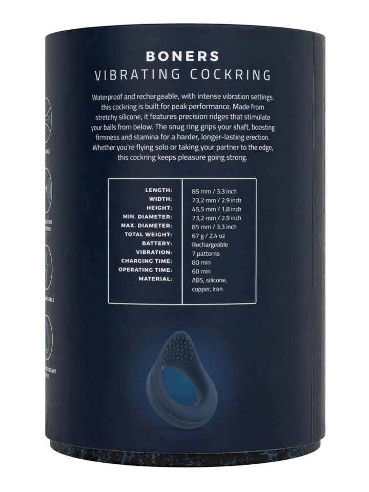 Vibrating Cock Ring With Perineum Stimulation - Vibrierender Penisring 5 [full]