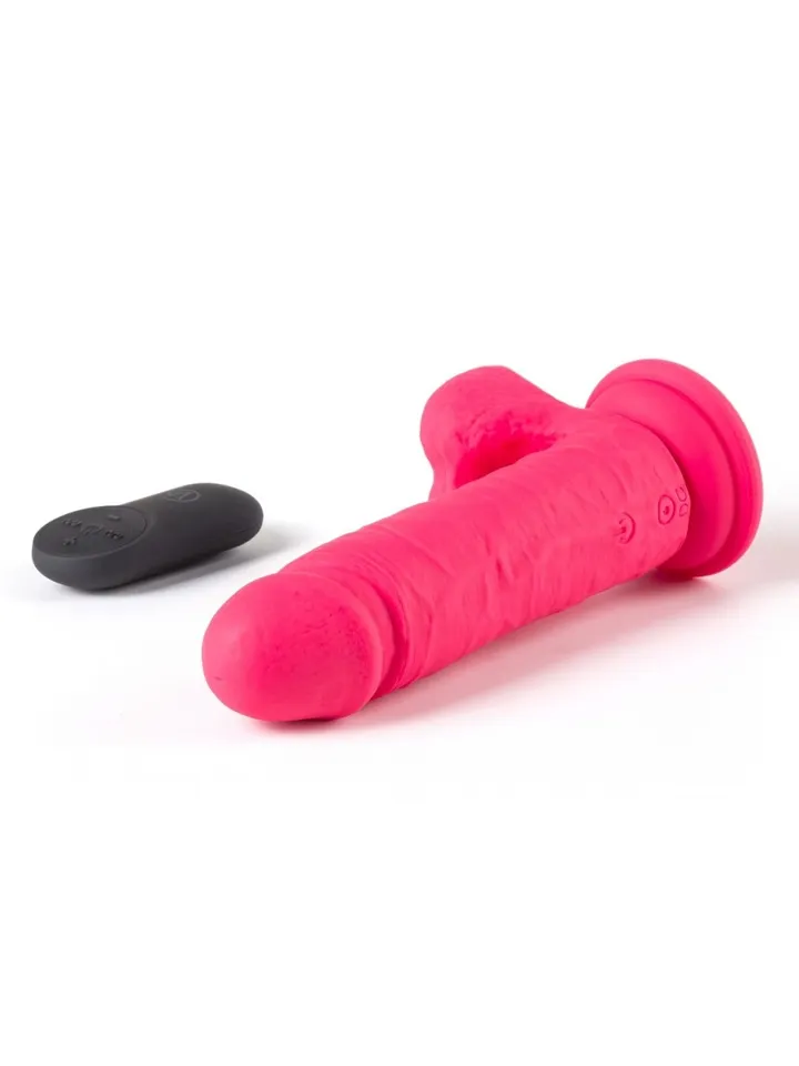 Vibrating Dildo With Remote Pink 16,5 cm - Vibrierender Dildo 4 [full]