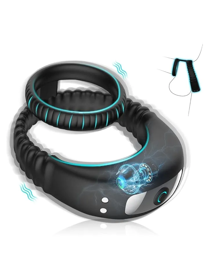 Vibrating Double Cock Ring - Vibrierender Penisring 2 [full]