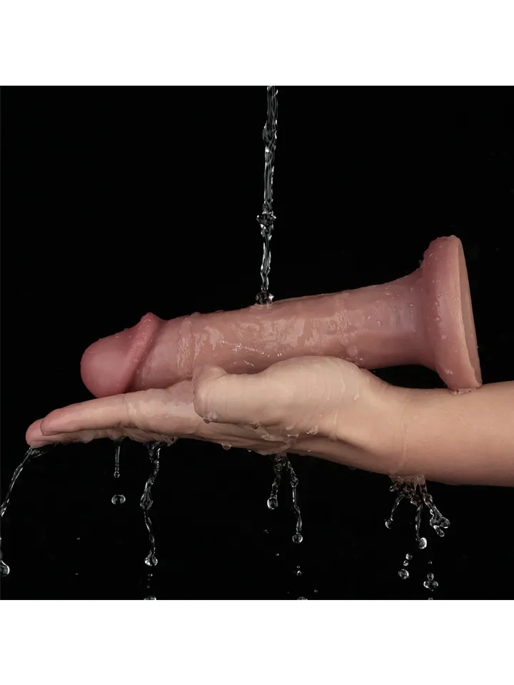 Vibrating Dual Density Power Cock 20 cm - Vibrierender Dildo 4 [full]
