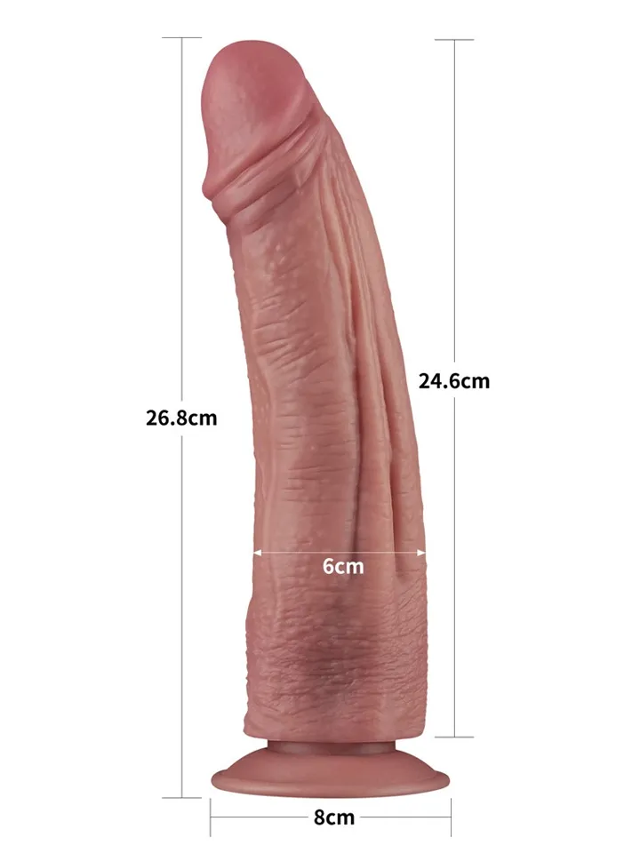 Vibrating Dual Density Power Cock 26,8 cm - Vibrierender Dildo 2 [full]