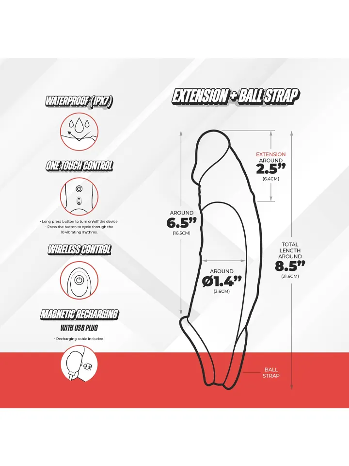 Vibrating Extension Sleeve Flesh - Vibrierender Penisverlängerer 4 [full]