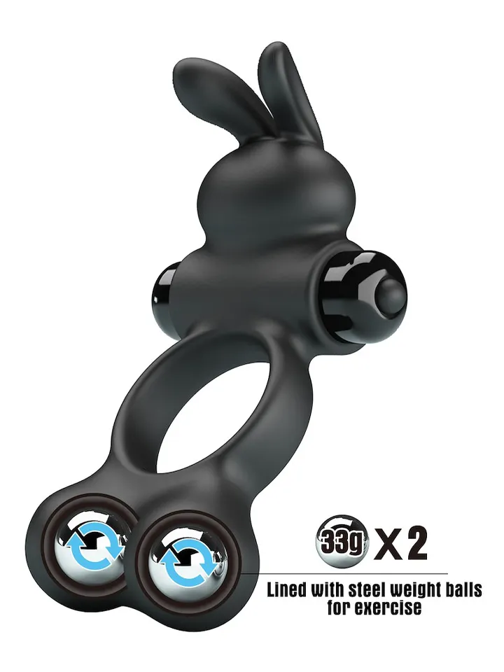 Vibrating Penis Ring With Steel Balls - Vibrierender Penisring 1 [full]