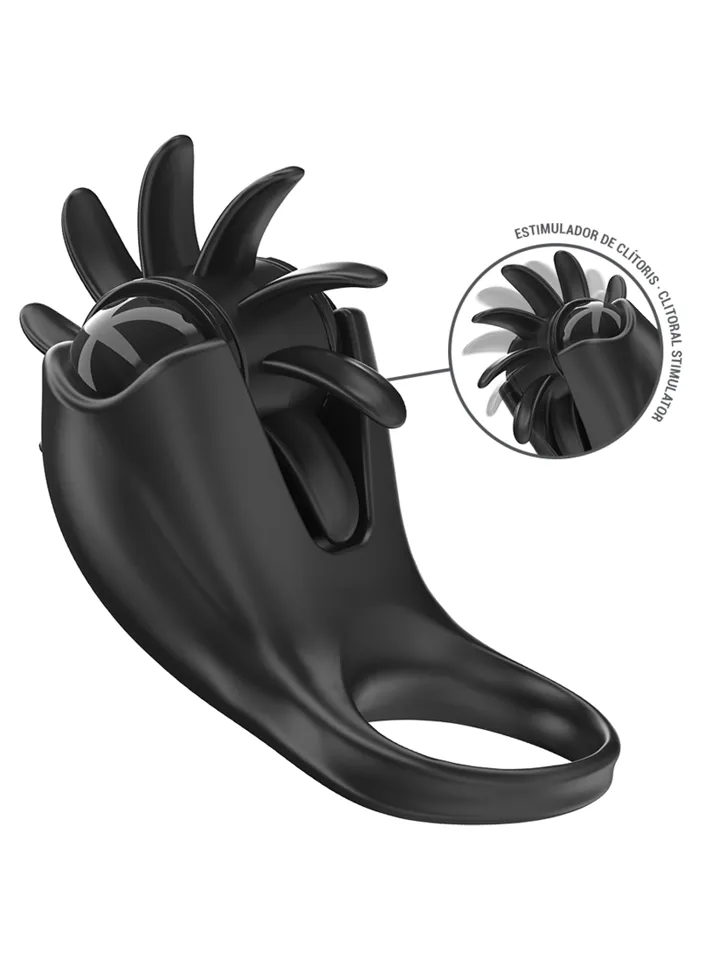 Vibrating Ring 10 Vibrations With Clitoris Stimulator - Vibrierender Penisring 1 [full]