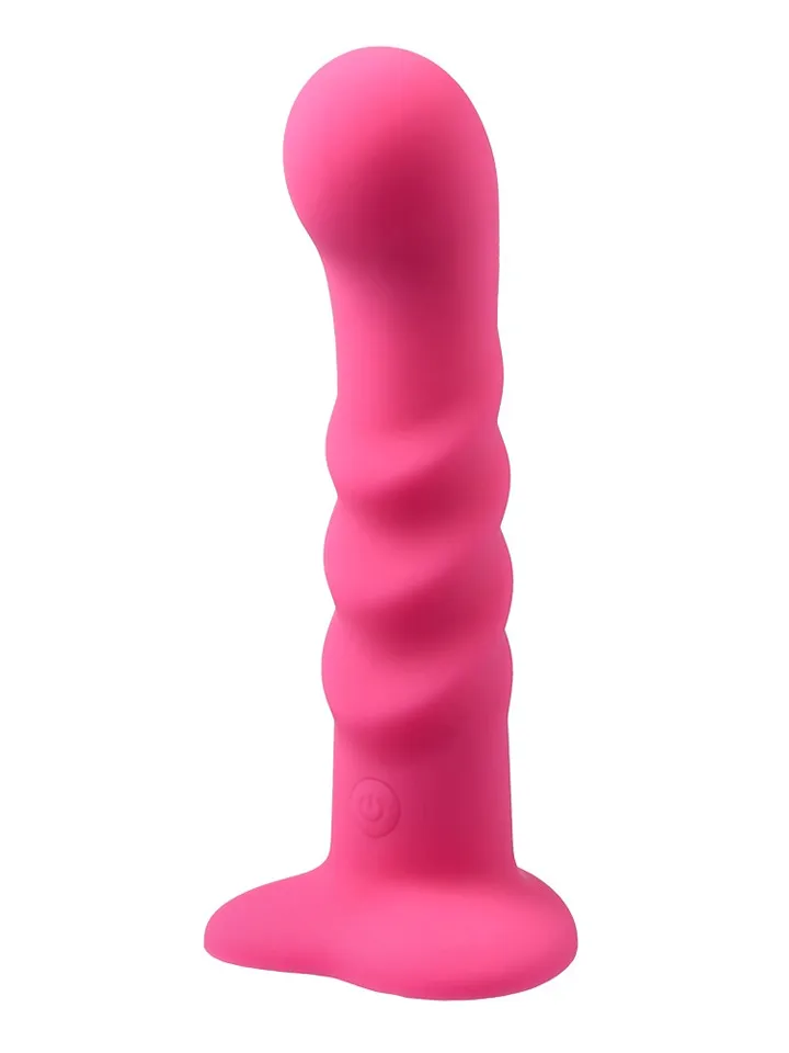 Vibrating Silicone Dildo With Remote Pink 18 cm - Vibrierender Dildo 3 [full]