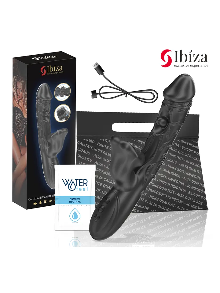 Vibrator & Clitoris Stimulator With Biting & Rotation - Rabbit-Vibrator mit rotierender Zunge 4 [full]
