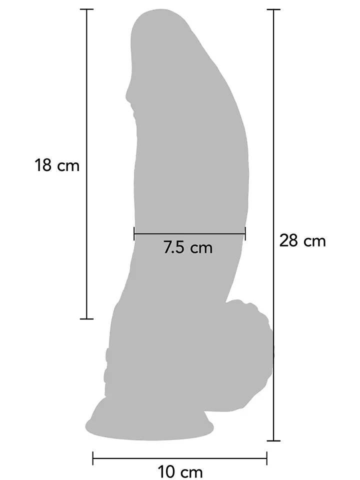 Vibrierender Demon Monster Dildo 28 cm - Monster-Dildo 4