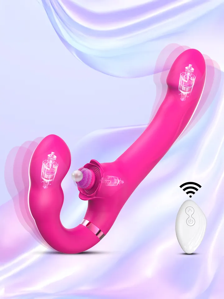 Vibrierender & Klopfender Riemenloser Strap-On - Strap-on 1 [full]