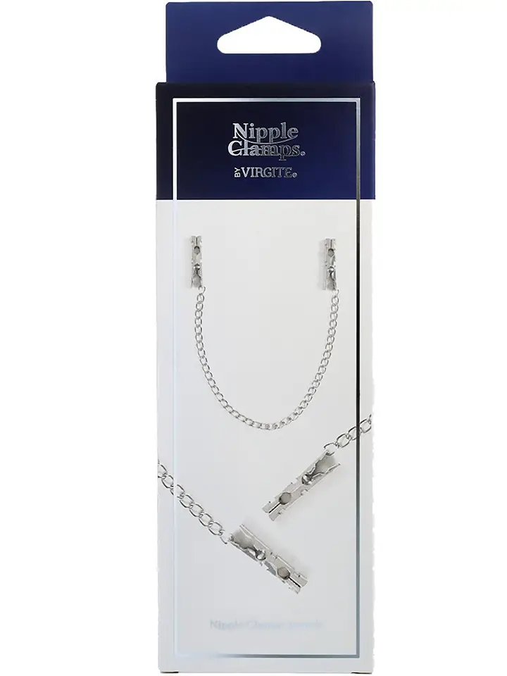Virgite Nippelklemmen mit Kette - Brustwarzenklammern mit Kette 3