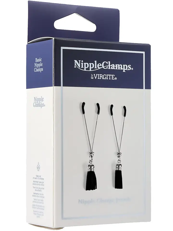 Virgite Nipple Clamps With Tassels - Brustwarzenklammern 3