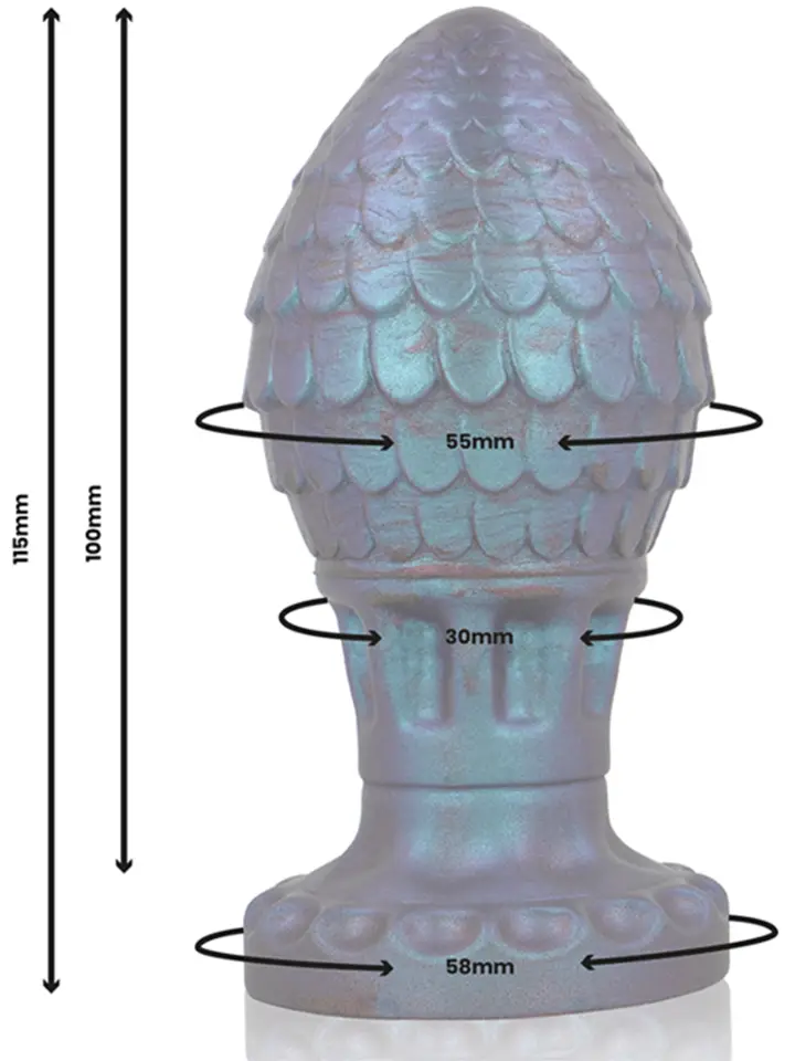 Vrakos Drachenei-Analplug 11,5 cm - XL Buttplug 2