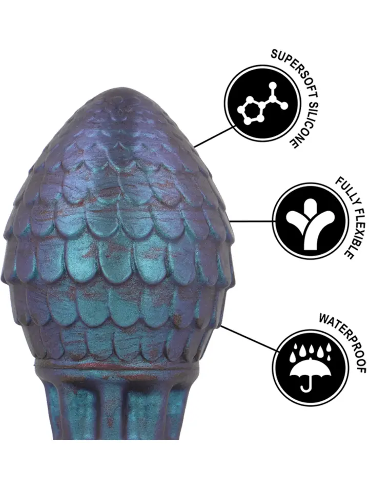 Vrakos Drachenei-Analplug 11,5 cm - XL Buttplug 3