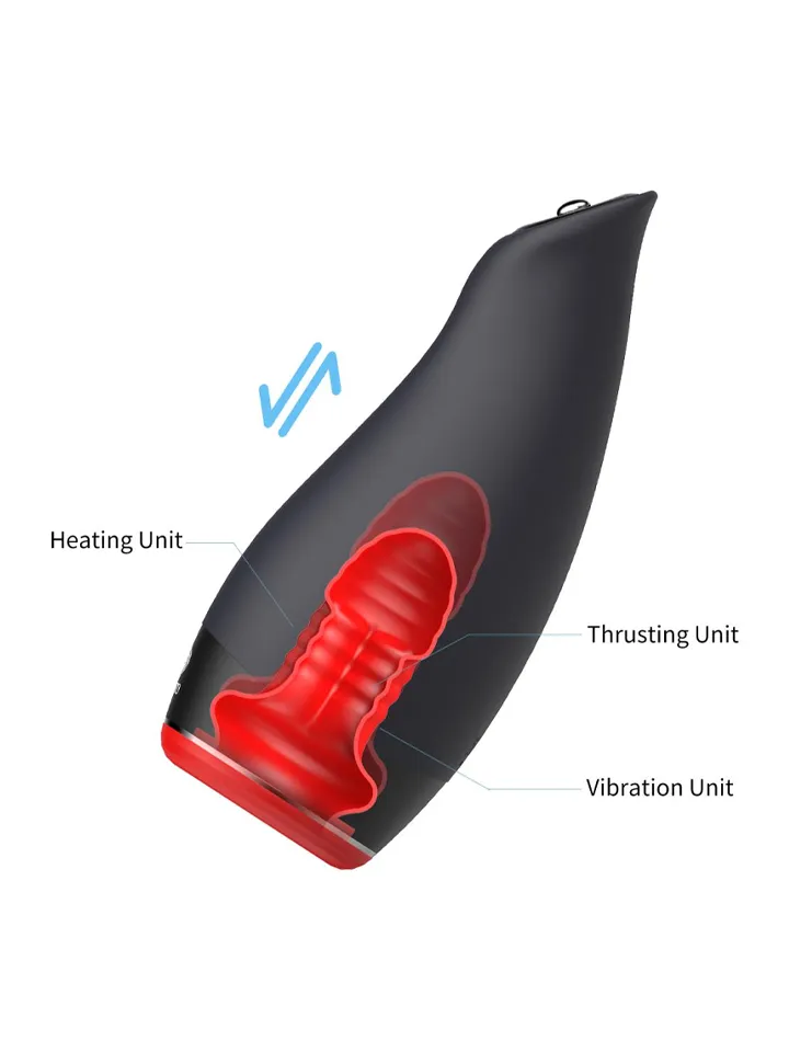 Warming, Thrusting & Vibrating Masturbator - Vibrations-Masturbator 2 [full]