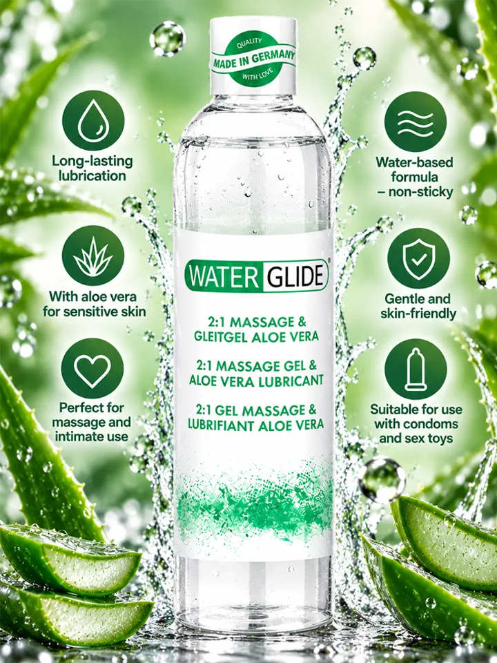 Waterglide 2:1 Massagegel & Aloe Vera Gleitmittel 300ml - Gleitmittel & Massagelotion 1 [full]