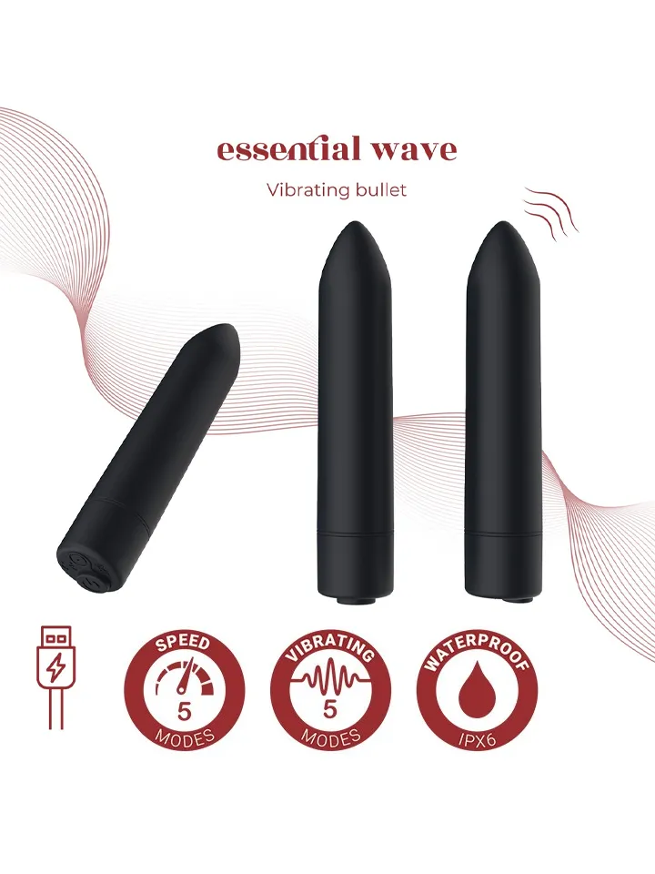 Wave Rechargeable Vibrating Bullet - Kugel-Vibrator 1 [full]