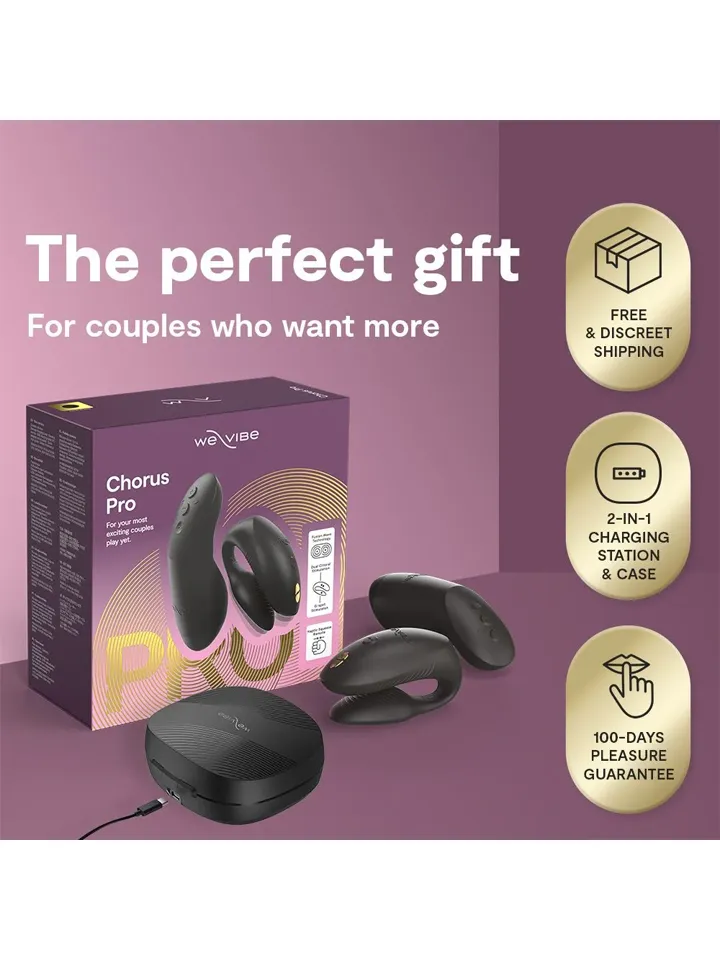 We-Vibe Chorus Pro Black - App-gesteuerter Vibrator für Paare 7 [full]