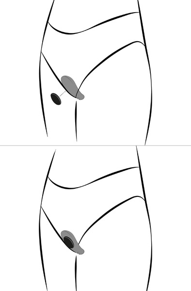 We-Vibe Moxie Black - Vibrator für den Slip 3