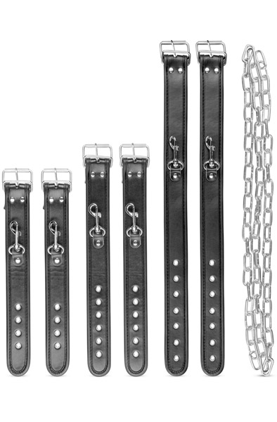 Whipped Bruno Beginner's Bondage Set Black - Hand- und Fußfesseln 2