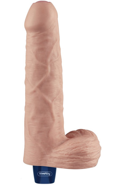 Wiederaufladbarer Vibrationsdildo 22,6 cm - Vibrierender Dildo 1