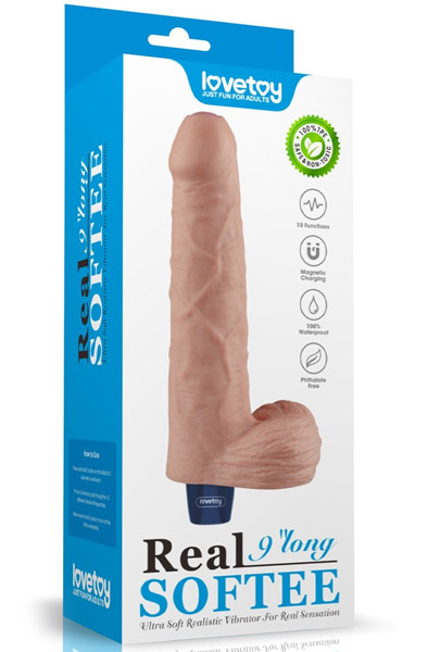 Wiederaufladbarer Vibrationsdildo 22,6 cm - Vibrierender Dildo 7
