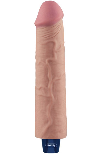 Wiederaufladbarer Vibrationsdildo 23,7 cm - Vibrierender Dildo 1