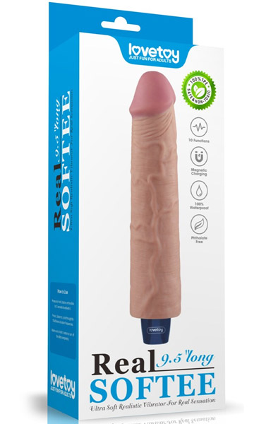 Wiederaufladbarer Vibrationsdildo 23,7 cm - Vibrierender Dildo 7