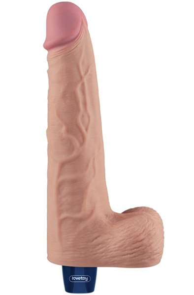 Wiederaufladbarer Vibrationsdildo 25,3 cm - Vibrierender Dildo 1