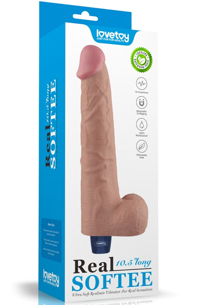Wiederaufladbarer Vibrationsdildo 27,2 cm - Vibrierender Dildo 6