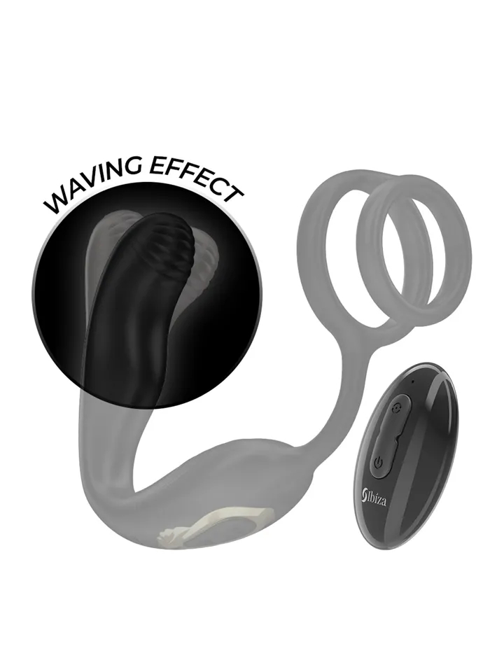 Wiggle – Rotierender Analplug mit Perinealvibration - Prostatavibrator mit Penisring 2 [full]