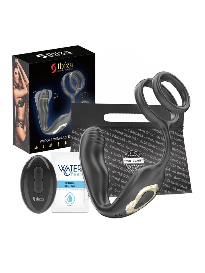 Wiggle – Rotierender Analplug mit Perinealvibration - Prostatavibrator mit Penisring 4 [full]