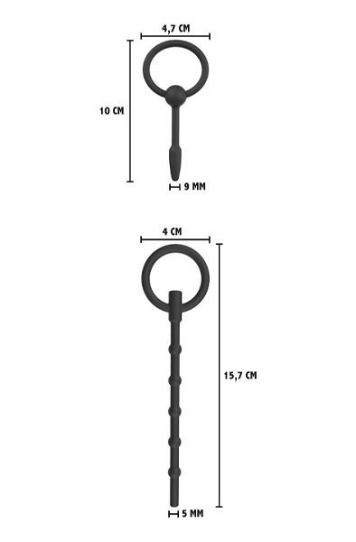 2-teiliges Pure Penis Plug Set Groß - Dilator-Set 4