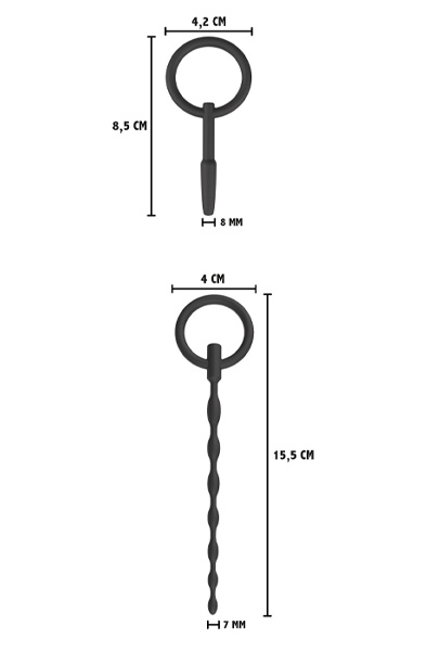 2-teiliges Pure Penis Plug Set Klein - Dilator-Set 4