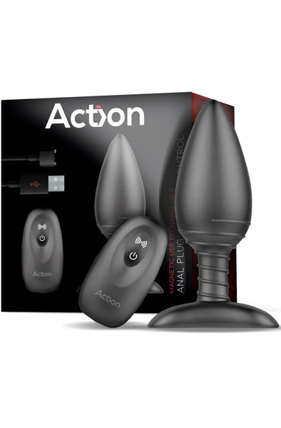 Action Asher Analplug mit Fernbedienung - Vibrierender Analplug 3