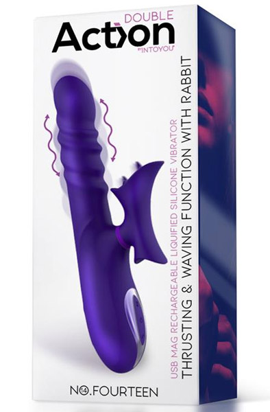 Action No. Fourteen Stoß- & Wellenvibrator/Rabbit - Rabbit-Vibrator 3