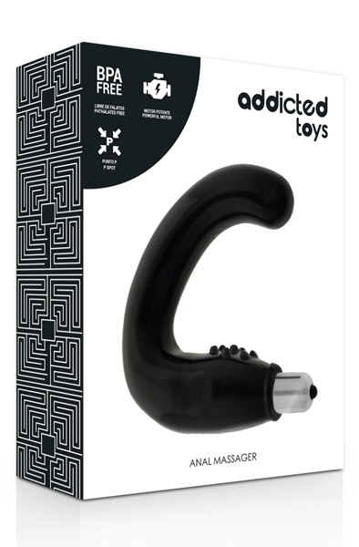 Addicted Toys Anal-Massagegerät Schwarz - Prostata-Vibrator 2