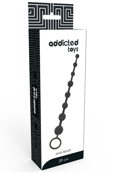 Addicted Toys Analperlen Schwarz 26 cm - Anal-Kugeln 2