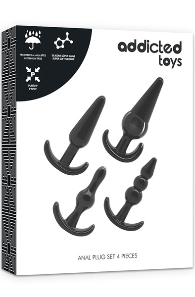Addicted Toys Analplugs im 4er-Pack - Analplug Set 3