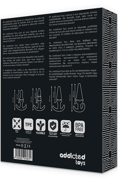 Addicted Toys Analplugs im 4er-Pack - Analplug Set 4