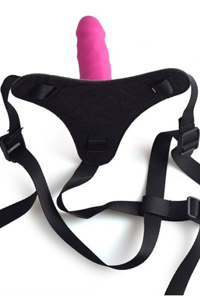 Adjustable Strap-On Gürtel mit realistischem Dildo - Umschnalldildo mit Geschirr 3