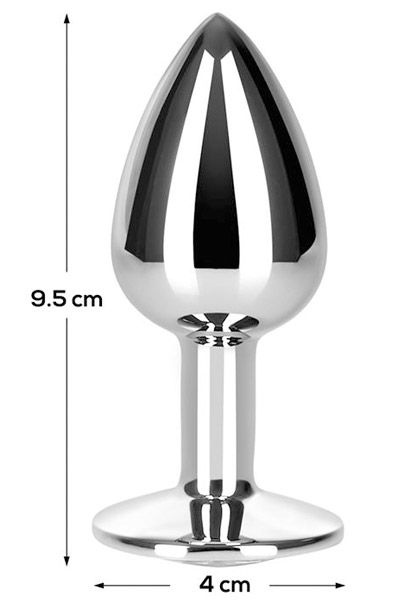 Afterdark Diamant Weißer Anal Plug L - Analplug aus Metall 2