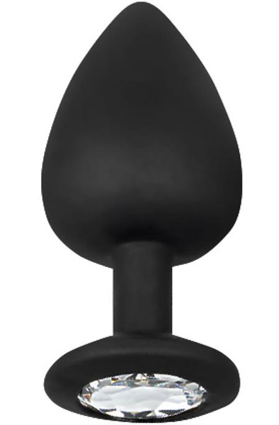 Afterdark Funkelnder Butt Plug aus Silikon L - Analplug 1