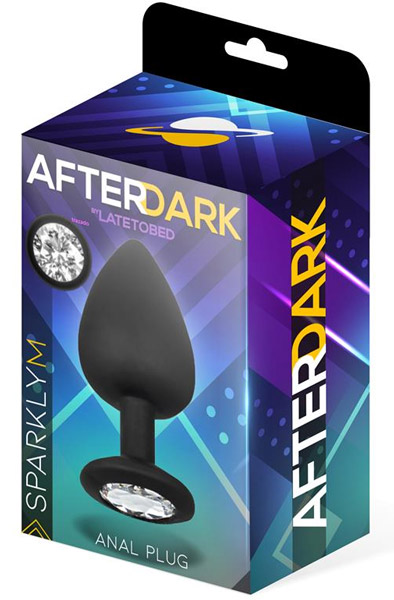 Afterdark Funkelnder Butt Plug aus Silikon M - Analplug 2